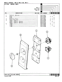 02 - Control Panel (M5c-1C,M5c-1-W9,M5c-3) parts for Magic Chef Microwave M5C-6-RM from AppliancePartsPros.com