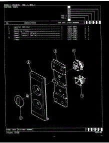 02 - Control Panel (M5e-3,M5e-1) parts for Magic Chef Microwave M5E-1 from AppliancePartsPros.com