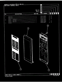 02 - Control Panel (M5e-10,M5e-6) parts for Magic Chef Microwave M5E-10 from AppliancePartsPros.com