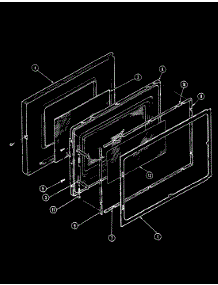 03 - Door Parts parts for Magic Chef Microwave M5E-15 from AppliancePartsPros.com