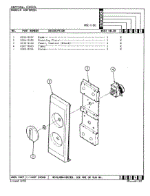 02 - Control Panel parts for Magic Chef Microwave M5E-1-B1 from AppliancePartsPros.com