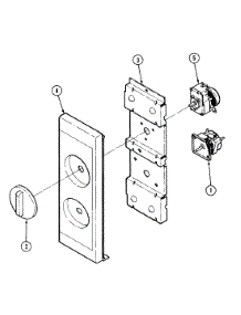 02 - Control Panel parts for Magic Chef Microwave M5HW-3 from AppliancePartsPros.com