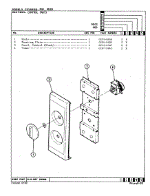 02 - Control Panel parts for Magic Chef Microwave M80B from AppliancePartsPros.com