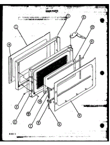 04 - Door Parts parts for Amana Microwave M86P / P7814402M from AppliancePartsPros.com