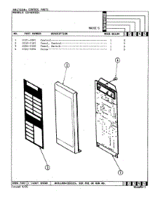 02 - Control System parts for Admiral Microwave MA15E-5 from AppliancePartsPros.com