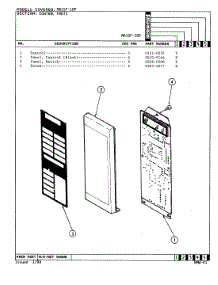 02 - Control System parts for Admiral Microwave MA15F-10P from AppliancePartsPros.com