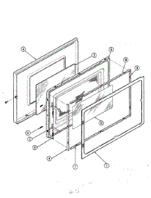03 - Door Parts parts for Admiral Microwave MA15F-14T from AppliancePartsPros.com
