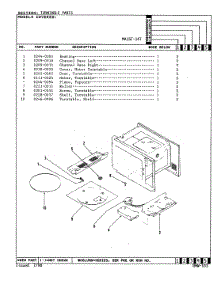 04 - Turntable parts for Admiral Microwave MA15F-14T from AppliancePartsPros.com