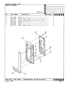 02 - Control System parts for Admiral Microwave MA41F-14T from AppliancePartsPros.com
