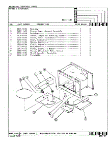 05 - Turntable parts for Admiral Microwave MA41F-14T from AppliancePartsPros.com