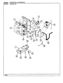 05 - Internal Controls parts for Admiral Microwave MA46G-14T from AppliancePartsPros.com
