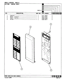 03 - Control System parts for Admiral Microwave MA5C-3 from AppliancePartsPros.com
