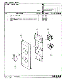 02 - Control System parts for Admiral Microwave MA5C-6 from AppliancePartsPros.com