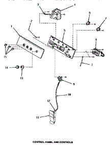 05 - Control Panel & Controls parts for Amana Washer MA8800 from AppliancePartsPros.com