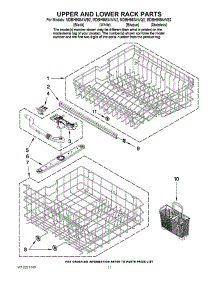 09 - Upper And Lower Rack Parts parts for Maytag Dishwasher MDBH968AWB2 from AppliancePartsPros.com