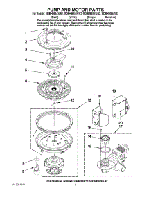 08 - Pump And Motor Parts parts for Maytag Dishwasher MDBH968AWW2 from AppliancePartsPros.com
