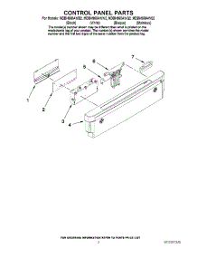 02 - Control Panel Parts parts for Maytag Dishwasher MDBH968AWS2 from AppliancePartsPros.com