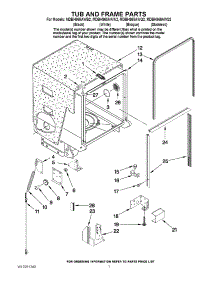 07 - Tub And Frame Parts parts for Maytag Dishwasher MDBH968AWS2 from AppliancePartsPros.com