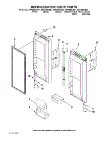 05 - Refrigerator Door Parts parts for Maytag Refrigerator MFF2558VEQ1 from AppliancePartsPros.com