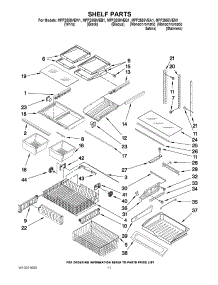 07 - Shelf Parts parts for Maytag Refrigerator MFF2558VEQ1 from AppliancePartsPros.com