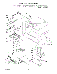 02 - Freezer Liner Parts parts for Maytag Refrigerator MFF2558VEA1 from AppliancePartsPros.com