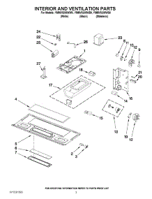 03 - Interior And Ventilation Parts parts for Maytag Microwave YMMV5208WB0 from AppliancePartsPros.com