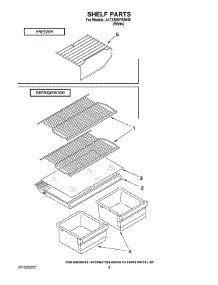 05 - Shelf Parts parts for Maytag Refrigerator A4TXNWFWW00 from AppliancePartsPros.com