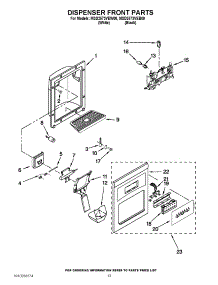 08 - Dispenser Front Parts parts for Maytag Refrigerator MSD2573VEW00 from AppliancePartsPros.com