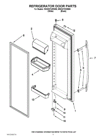 06 - Refrigerator Door Parts parts for Maytag Refrigerator MSD2573VEB00 from AppliancePartsPros.com