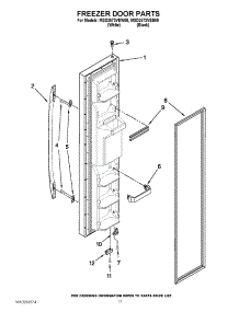 07 - Freezer Door Parts parts for Maytag Refrigerator MSD2573VEB00 from AppliancePartsPros.com