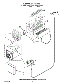 12 - Icemaker Parts parts for Maytag Refrigerator MSD2573VEB00 from AppliancePartsPros.com