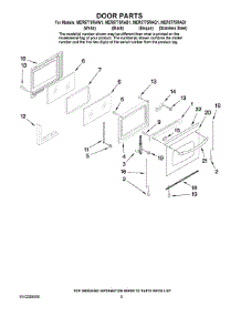 04 - Door Parts parts for Maytag Range MER5775RAS1 from AppliancePartsPros.com