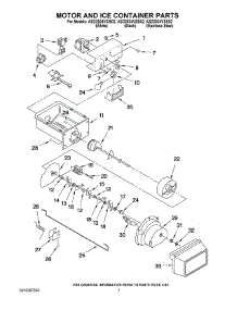 05 - Motor And Ice Container Parts parts for Maytag Refrigerator ASD2524VEW02 from AppliancePartsPros.com
