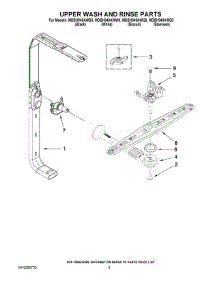 07 - Upper Wash And Rinse Parts parts for Maytag Dishwasher MDBH949AWQ0 from AppliancePartsPros.com