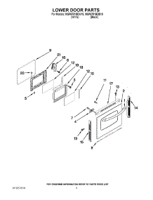 06 - Lower Door Parts parts for Maytag Range MGR6751BDW18 from AppliancePartsPros.com