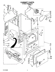 02 - Cabinet Parts parts for Maytag Dryer MGD5707TQ0 from AppliancePartsPros.com