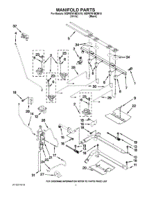 03 - Manifold Parts parts for Maytag Range MGR6751BDB18 from AppliancePartsPros.com