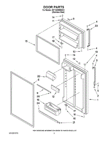 02 - Door Parts parts for Maytag Refrigerator M1TXEMMWS01 from AppliancePartsPros.com