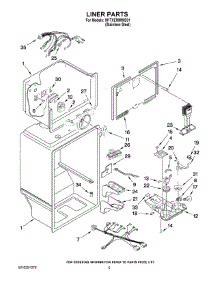 03 - Liner Parts parts for Maytag Refrigerator M1TXEMMWS01 from AppliancePartsPros.com