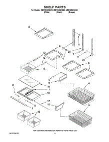 07 - Shelf Parts parts for Maytag Refrigerator MBF2256KEW3 from AppliancePartsPros.com
