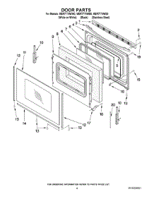 05 - Door Parts parts for Maytag Range MER7775WS0 from AppliancePartsPros.com