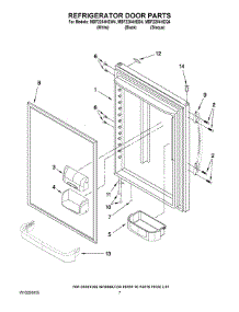05 - Refrigerator Door Parts parts for Maytag Refrigerator MBF2254HEW4 from AppliancePartsPros.com