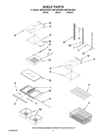 07 - Shelf Parts parts for Maytag Refrigerator MBF2254HEW4 from AppliancePartsPros.com