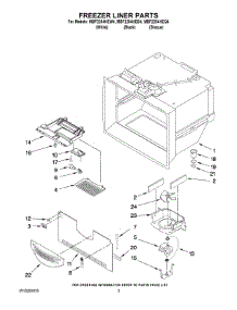 02 - Freezer Liner Parts parts for Maytag Refrigerator MBF2254HEB4 from AppliancePartsPros.com