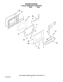04 - Door Parts parts for Maytag Range MES5552BAB16 from AppliancePartsPros.com
