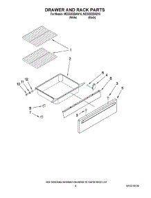 05 - Drawer And Rack Parts parts for Maytag Range MES5552BAB16 from AppliancePartsPros.com