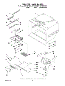 02 - Freezer Liner Parts parts for Maytag Refrigerator MBF1958WEW0 from AppliancePartsPros.com