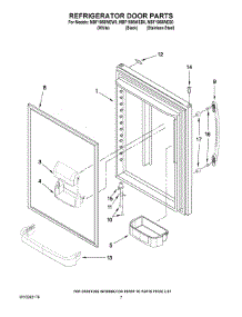 05 - Refrigerator Door Parts parts for Maytag Refrigerator MBF1958WEB0 from AppliancePartsPros.com