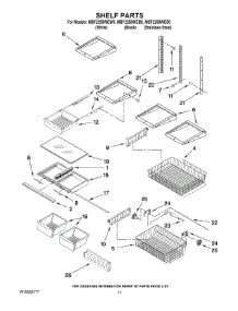 07 - Shelf Parts parts for Maytag Refrigerator MBF2258WES0 from AppliancePartsPros.com