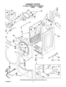 02 - Cabinet Parts parts for Maytag Dryer YMEDE900VW1 from AppliancePartsPros.com
